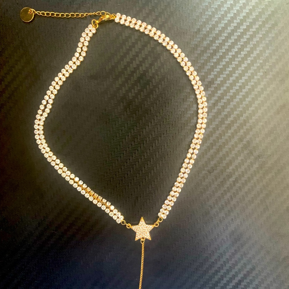 Star with pearl drop necklace